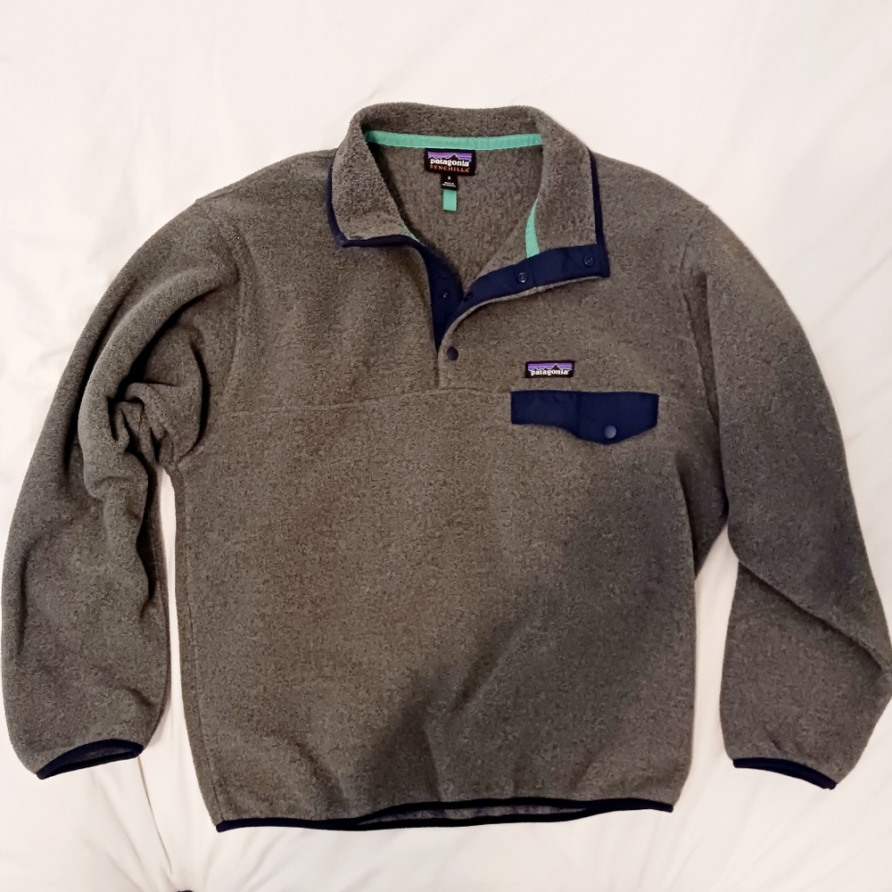 Patagonia Men's Synchilla Gray/Navy S